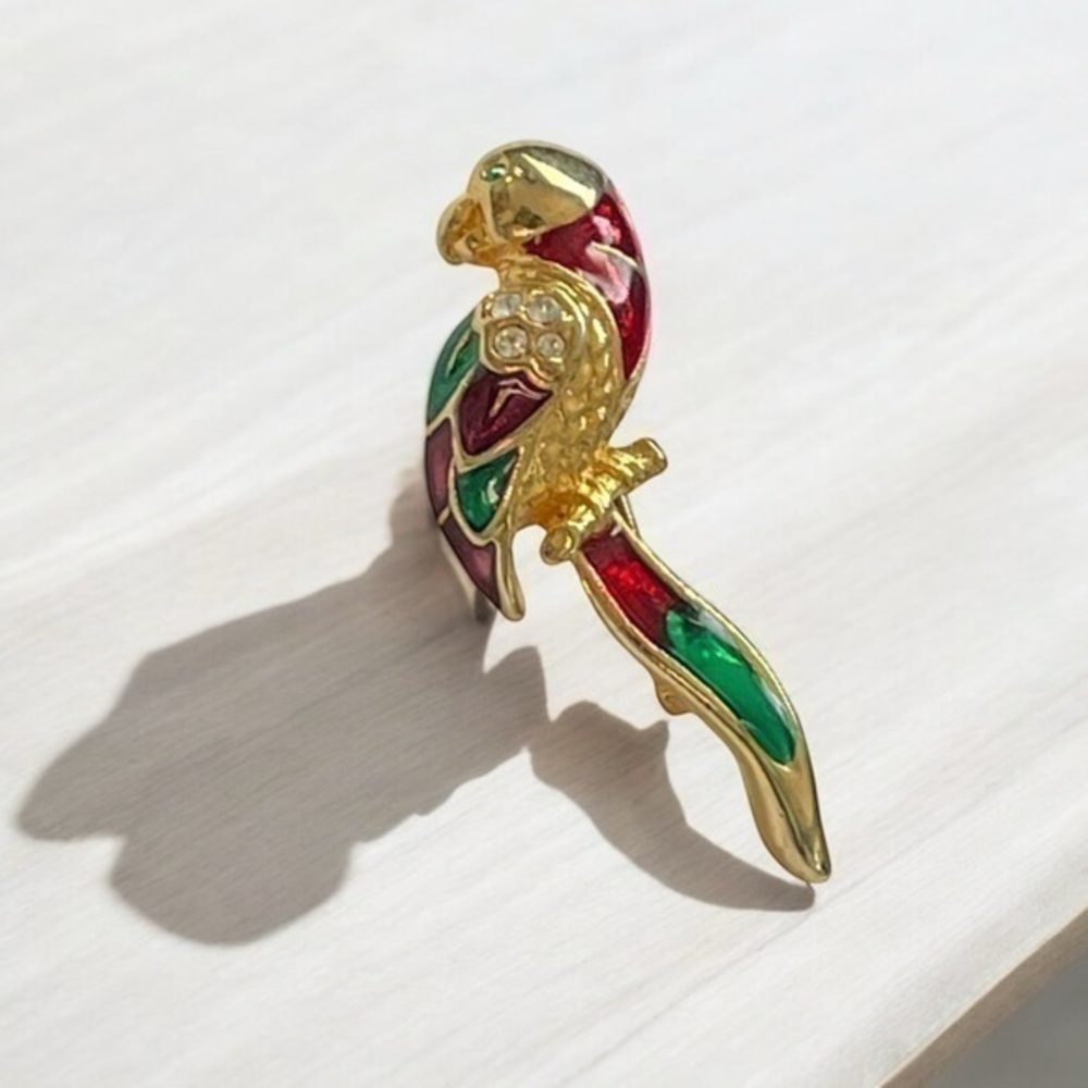 Vintage McCaw Parrot Brooch